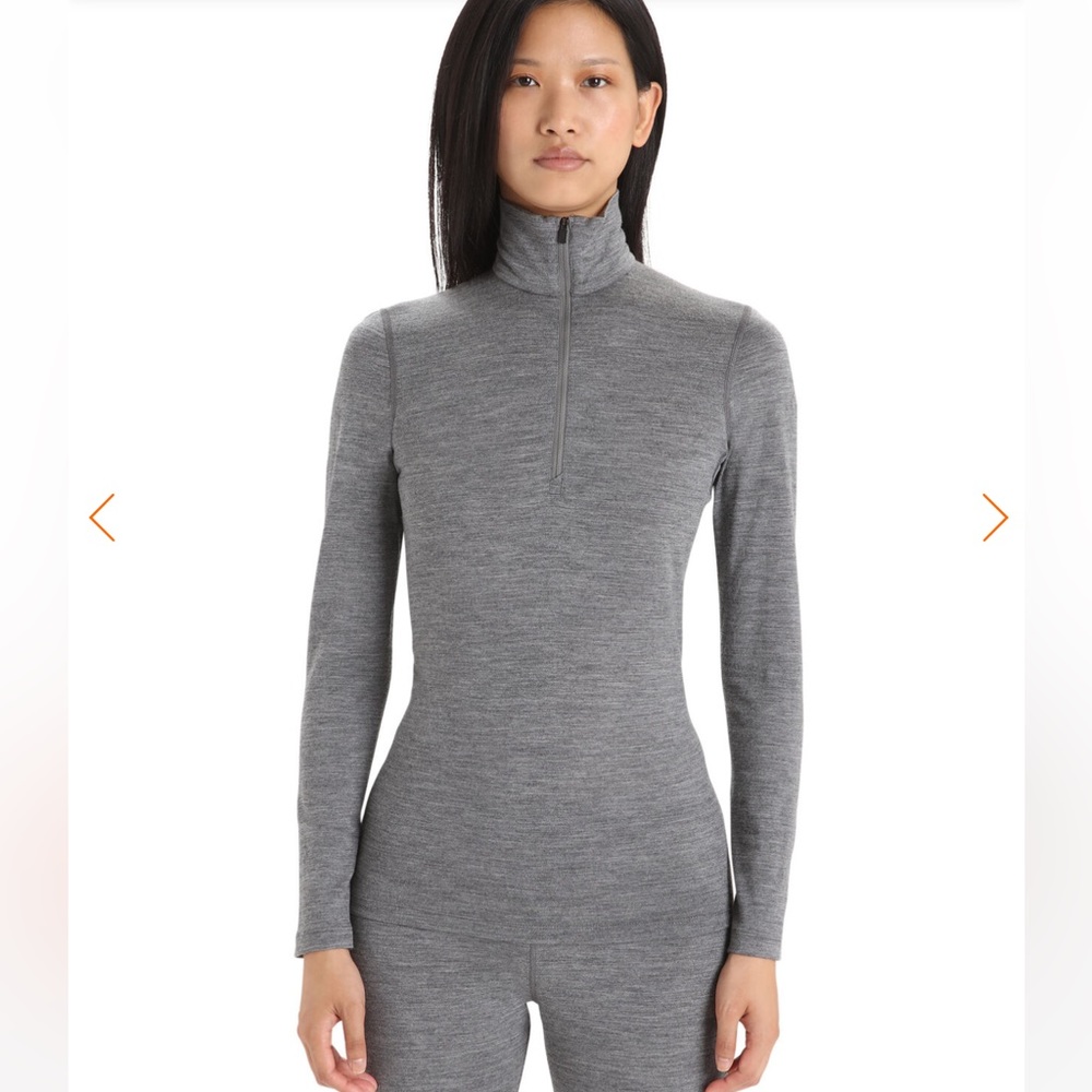 ICEBREAKER Women's Merino 200 Oasis Long Sleeve Half Zip Thermal Top